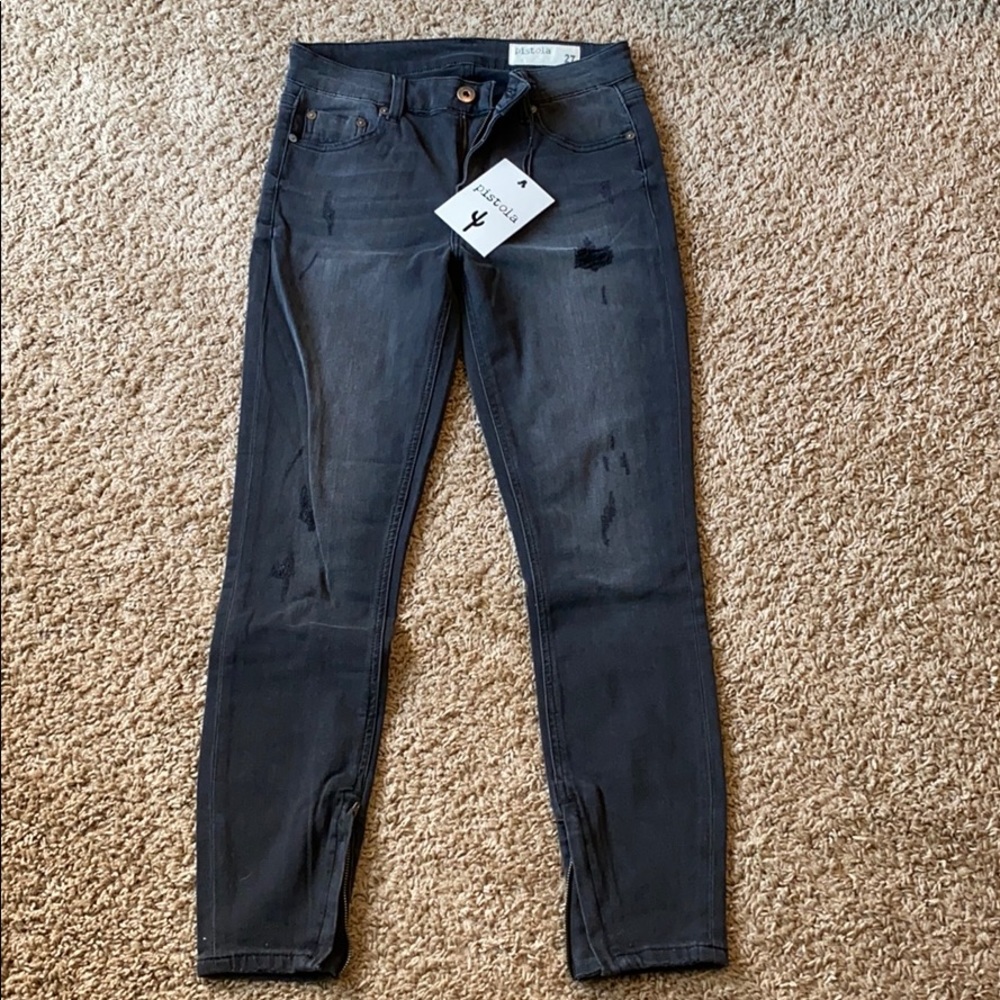 Pistola jeans with zippers